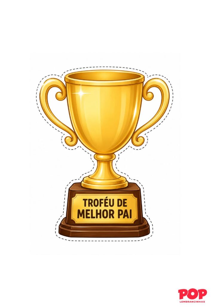 Molde de Troféu de Melhor Pai
