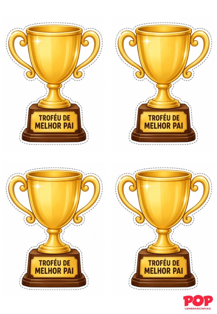 Moldes para Troféu de Melhor Pai