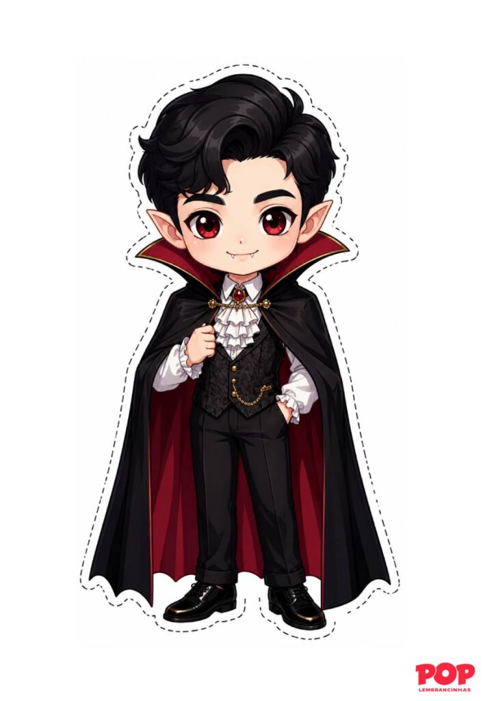 Molde de Vampiro para Imprimir