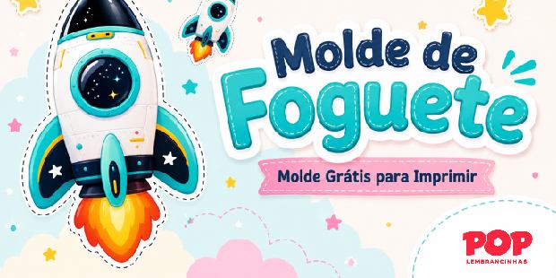 Molde de Foguetes para Imprimir