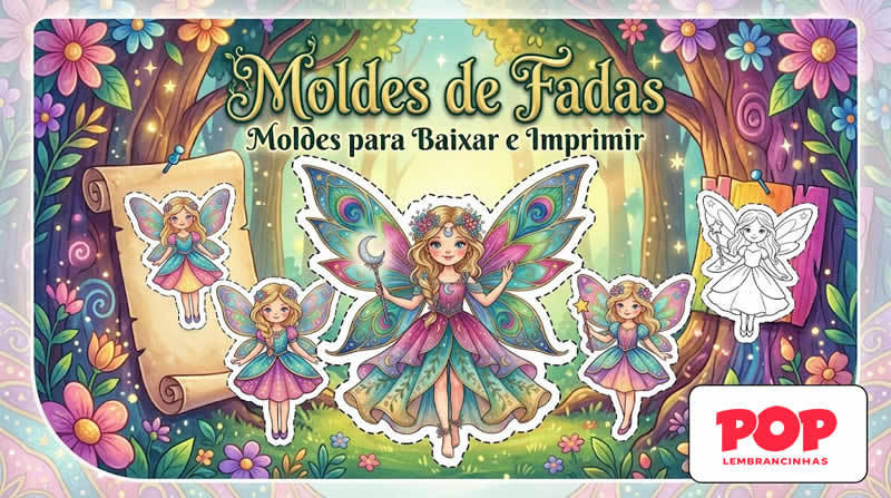 Moldes de Fadas para Imprimir