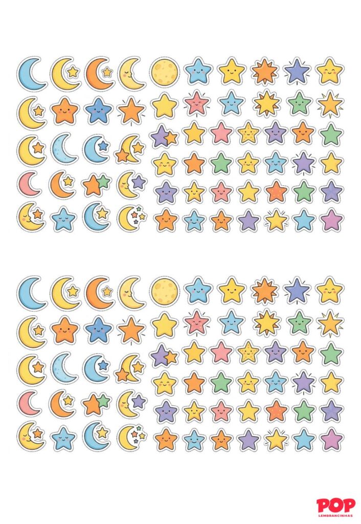 Moldes de Estrelinhas