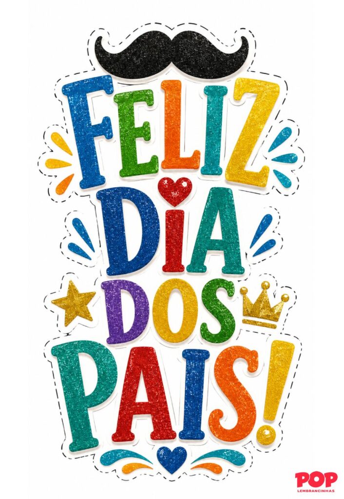 Molde de Topo de Bolo para Dia dos Pais