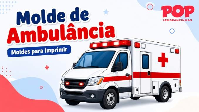 Moldes de Ambulâncias para Imprimir e Recortar
