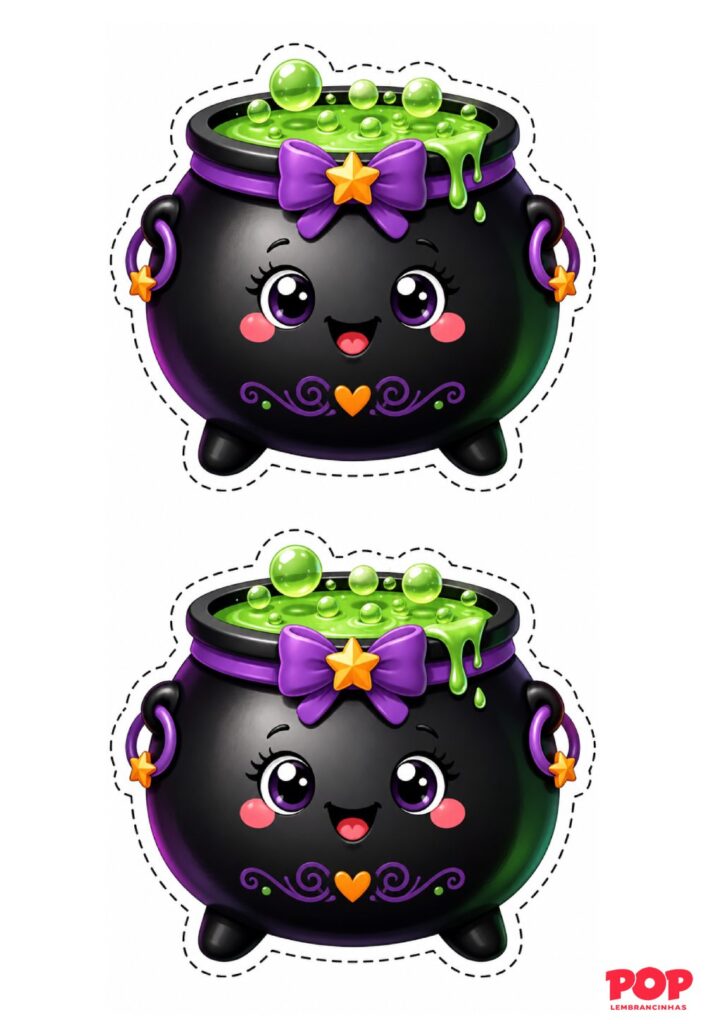 Caldeirão de Halloween para Imprimir