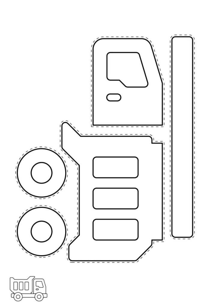 Moldes de Caminhão de Construção para Montar