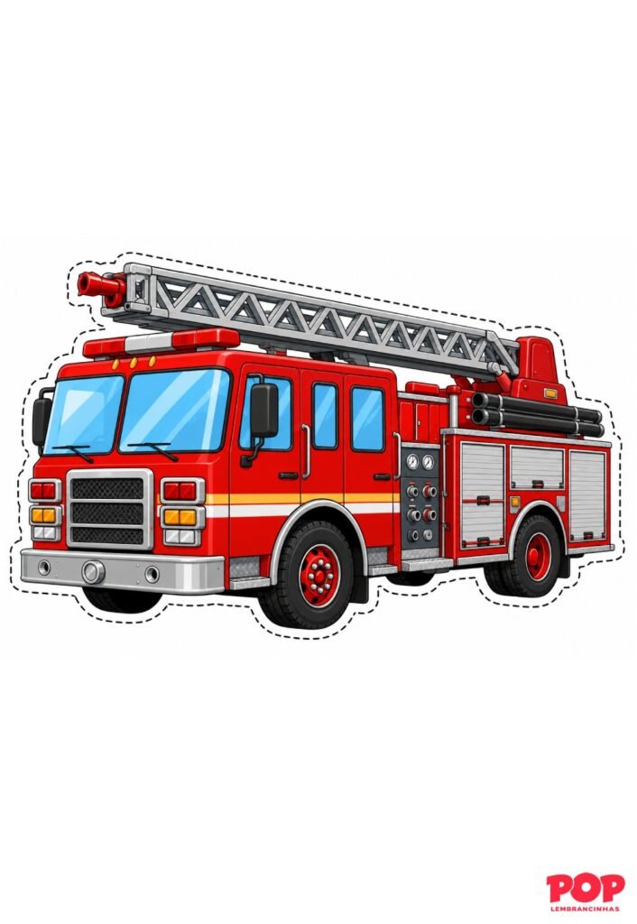 Molde de Carro de Bombeiro