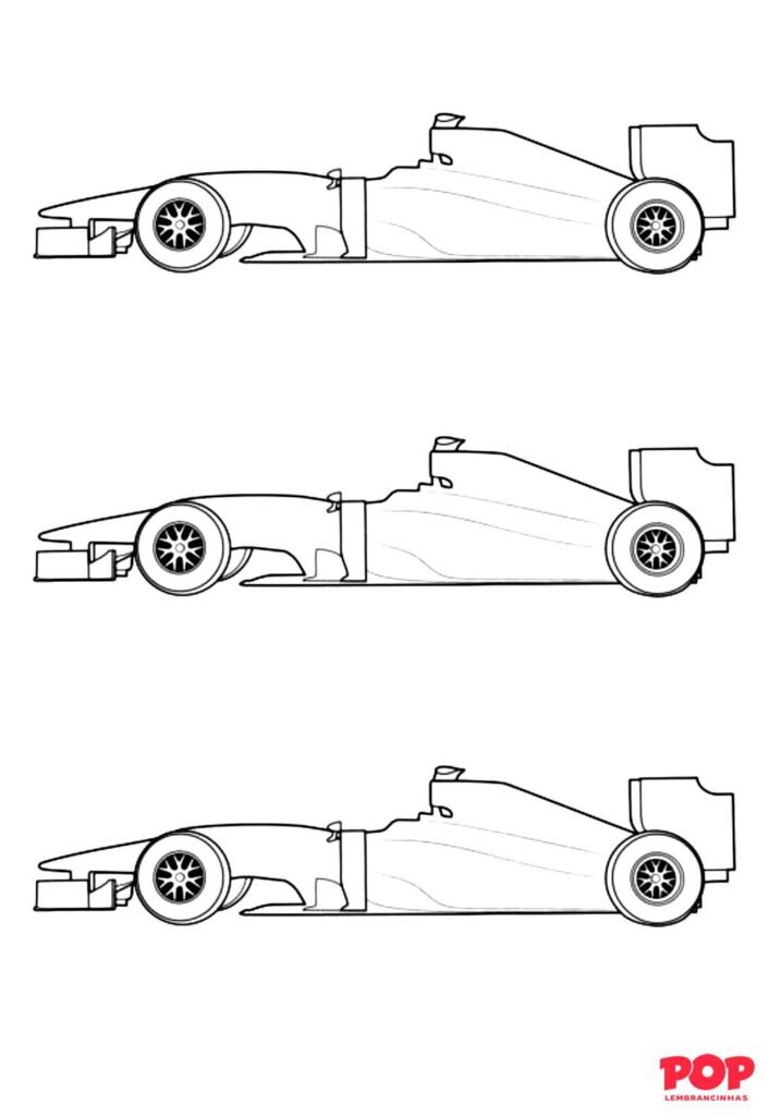 Moldes de Carros de Fórmula 1