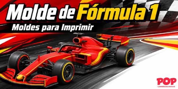 Molde de Carro de Fórmula 1 para Imprimir