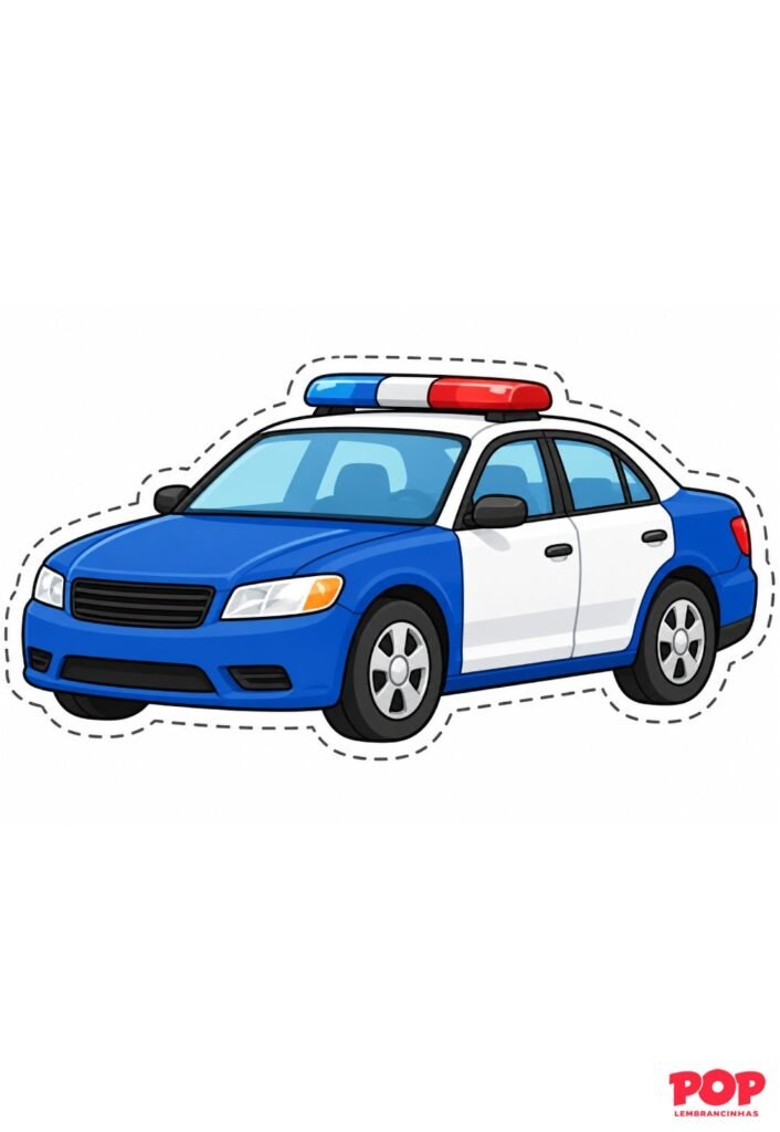 Molde de Carro de Polícia