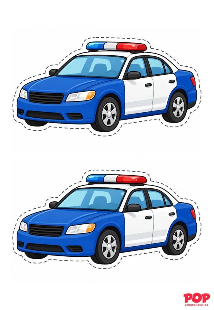 Moldes de Carros de Polícia