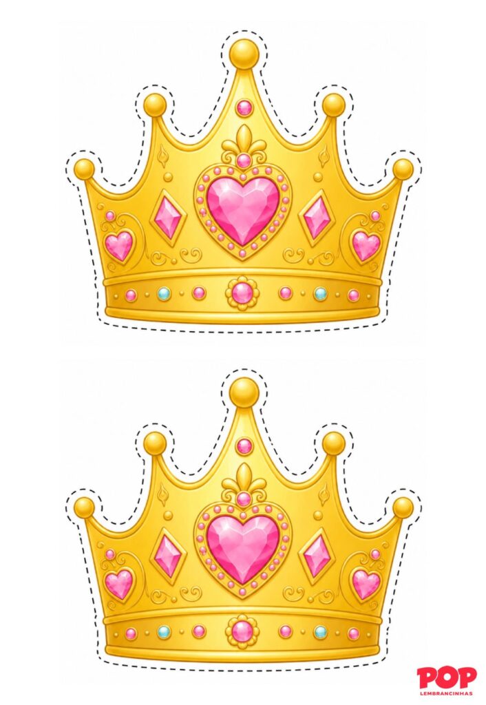 Moldes de Coroas de Princesa