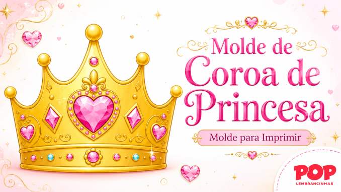 Moldes de Coroas de Princesa para Imprimir