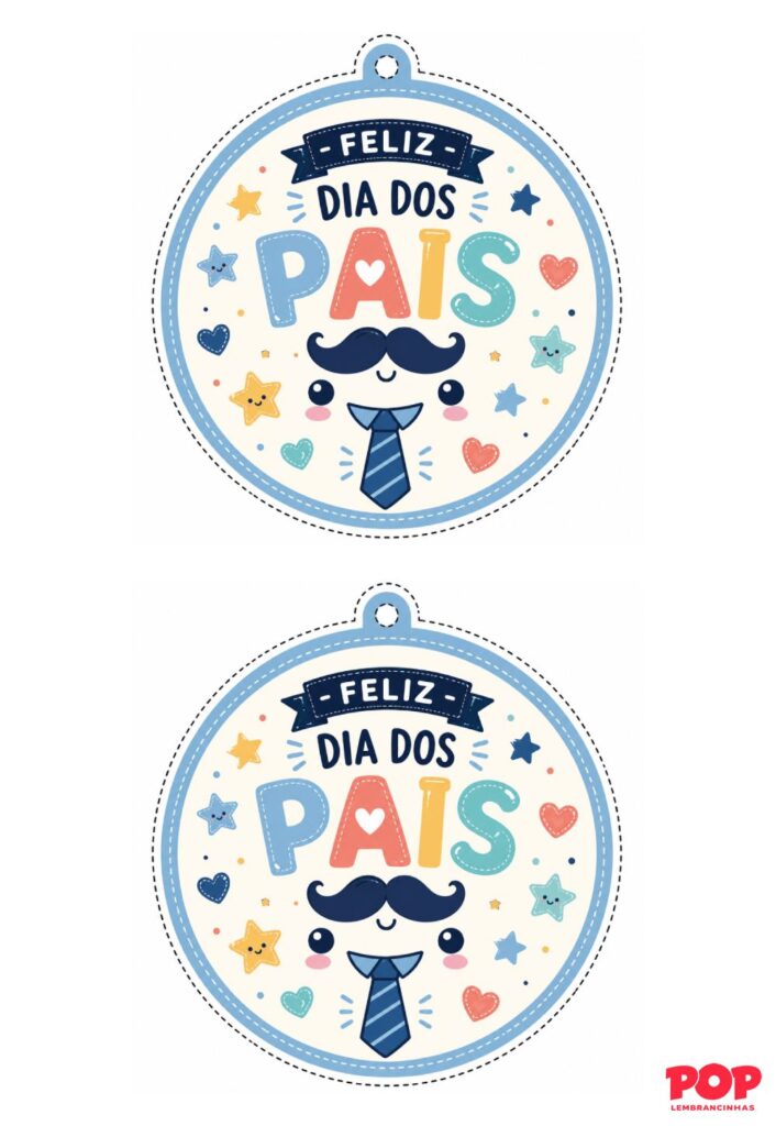 Enfeites Circulares para Dia dos Pais
