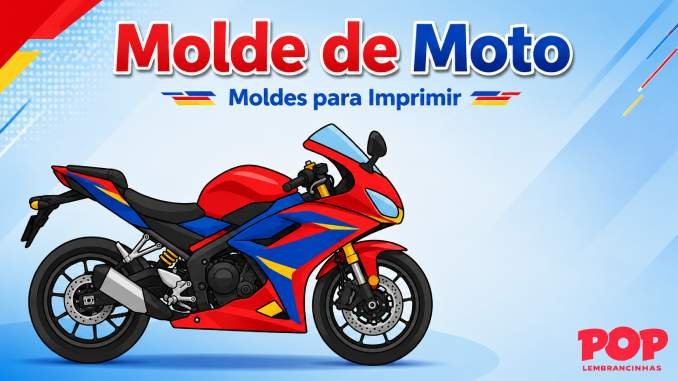 Moldes de Moto para Imprimir e Recortar