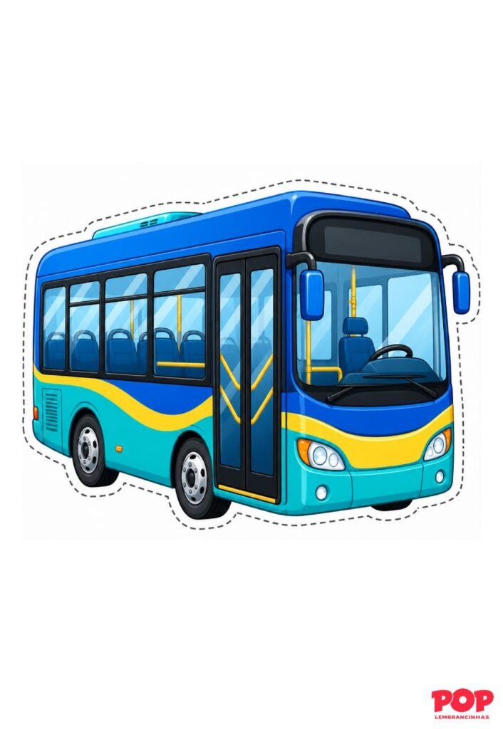 Molde de Ônibus para Imprimir