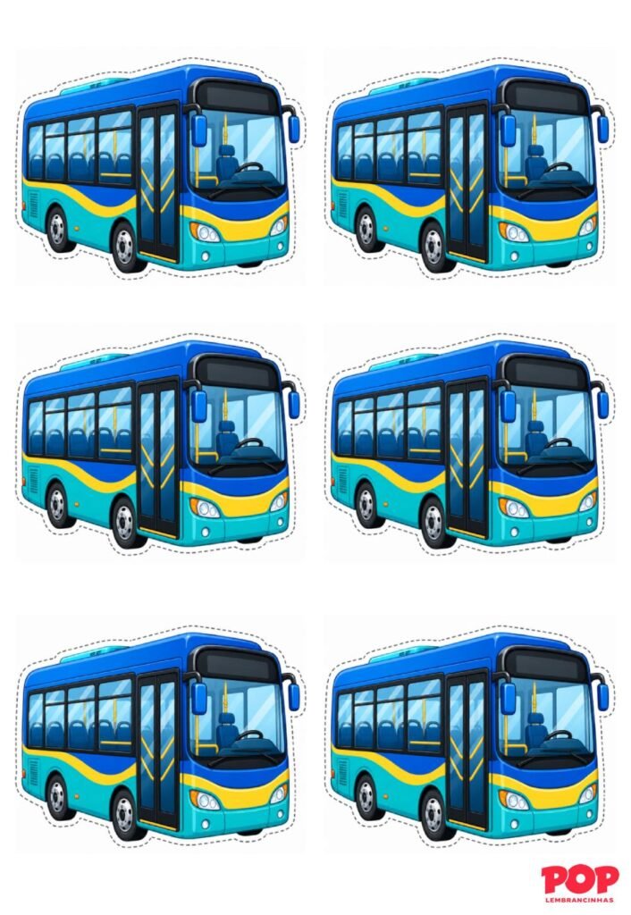 Moldes de Ônibus para Imprimir