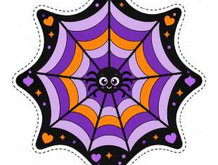 Moldes de Teia de Aranha para Halloween