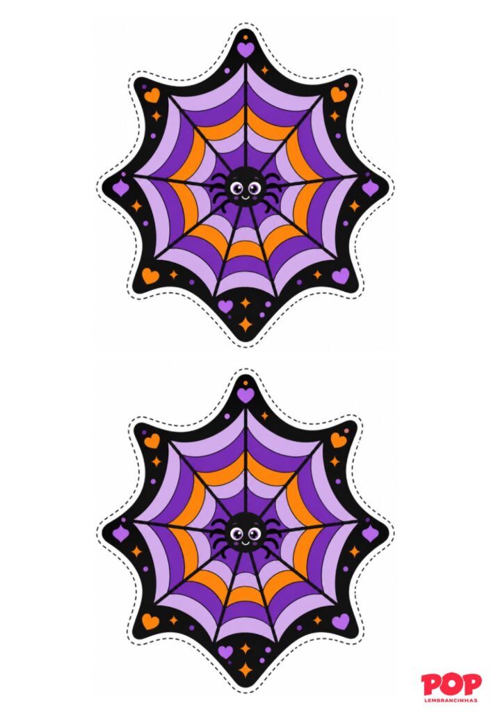 Moldes de Teias de Aranha para Halloween