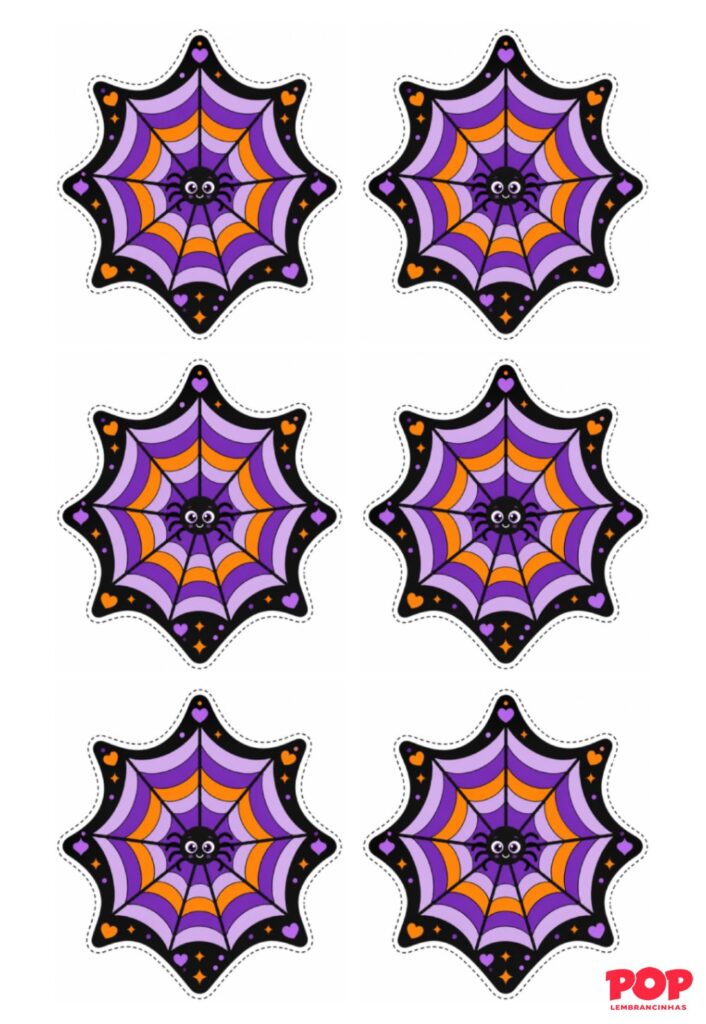 Moldes de Teia de Aranha para Halloween