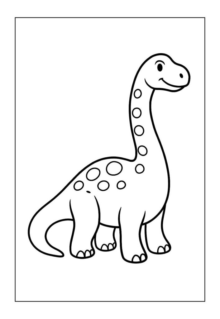 Desenhos do Dinossauro Branquiossauro para pintar