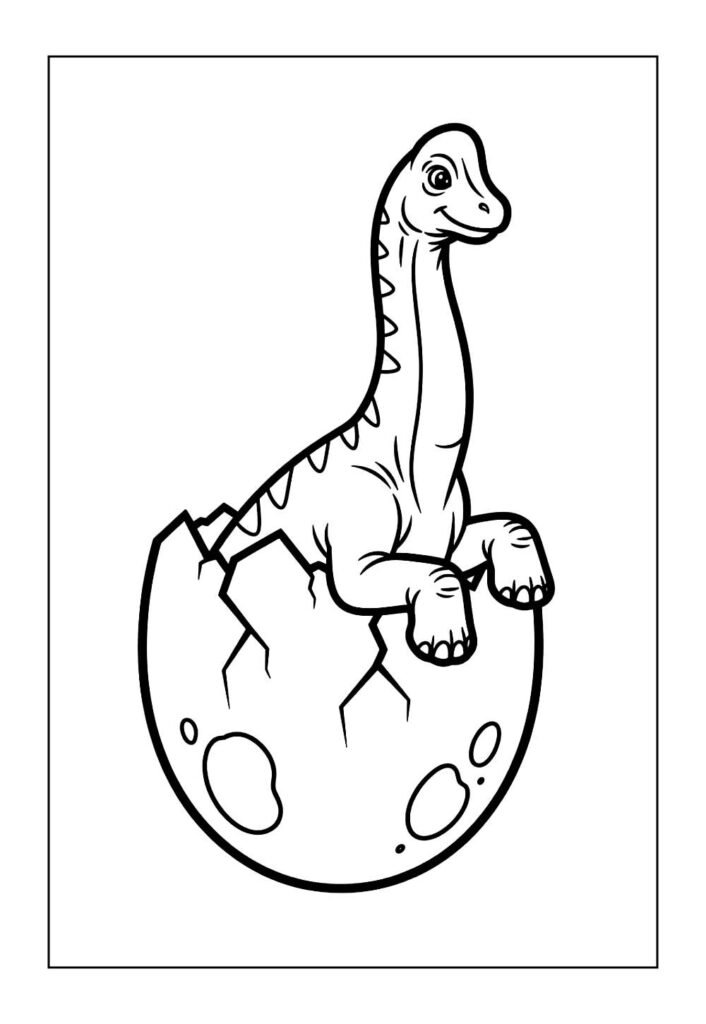 Desenhos de Branquiossauro para colorir