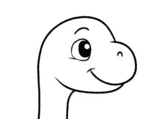 Desenhos de Branquiossauro para colorir