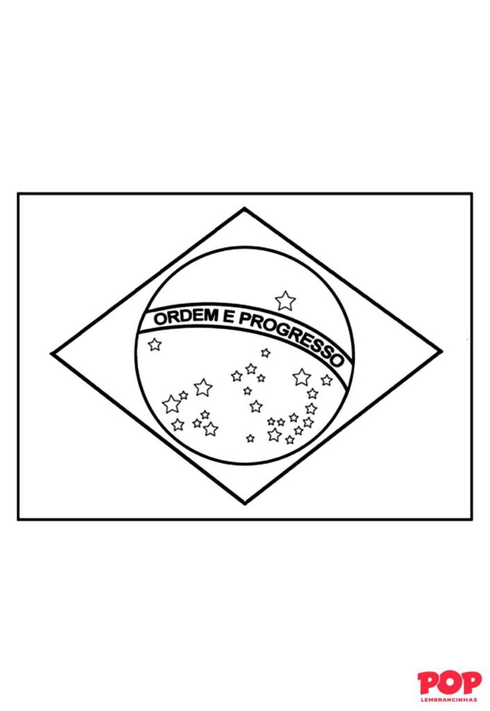 Molde da Bandeira do Brasil