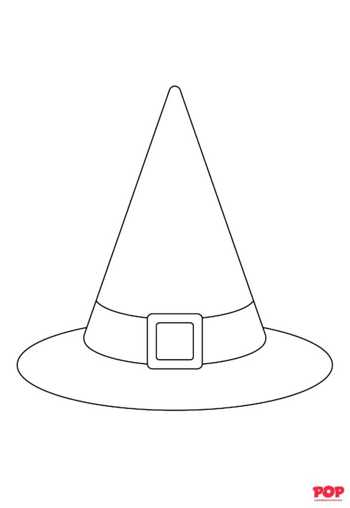 Molde de Chapéu de Bruxa