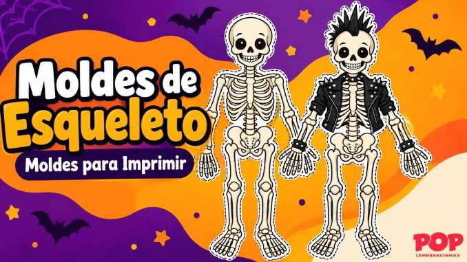 Moldes de Esqueletos para Imprimir