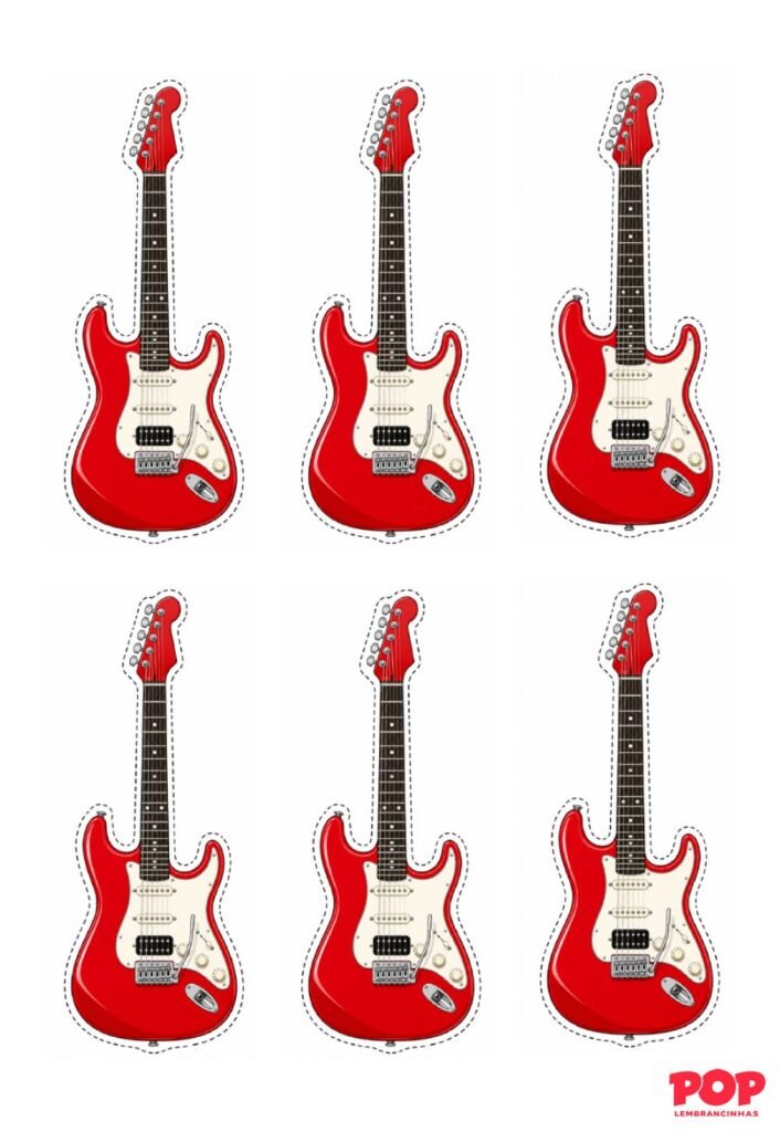 Moldes de Guitarras para Imprimir