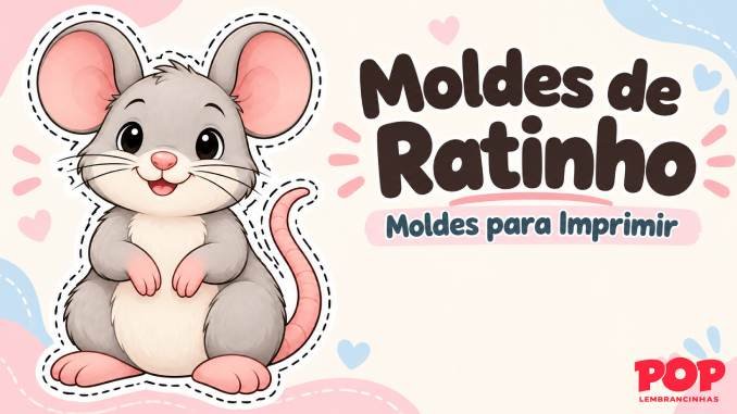 Moldes de Ratnho para Imprimir