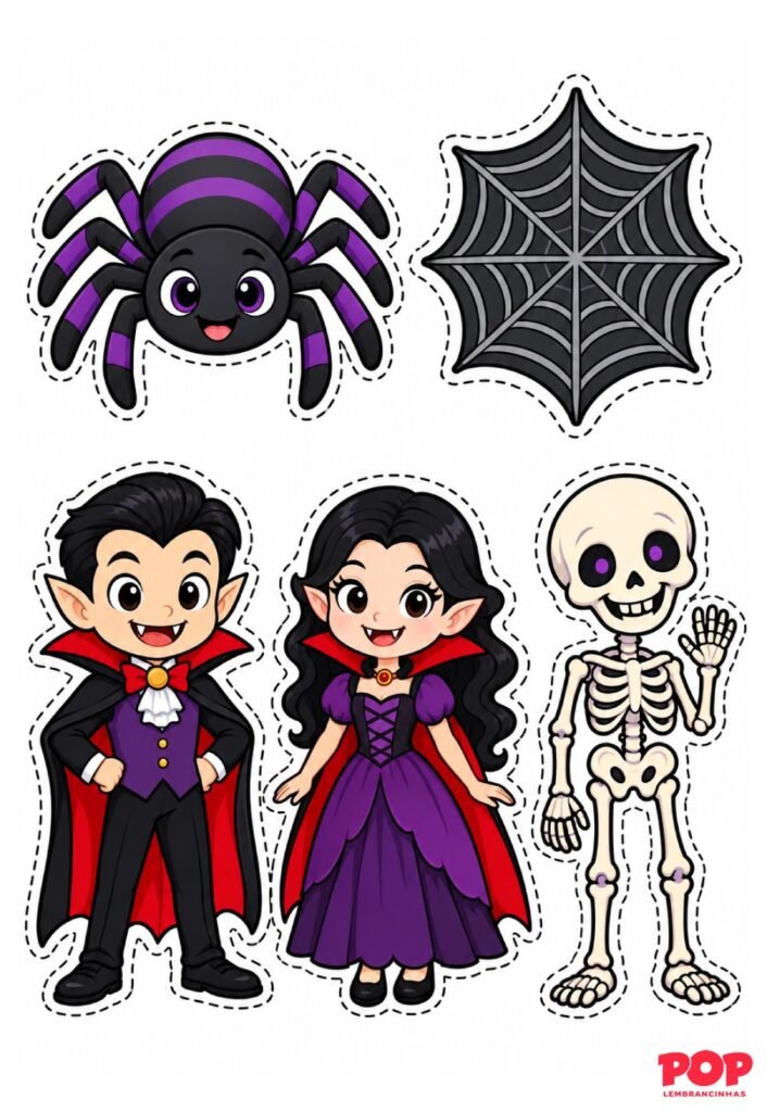 Moldes Coloridos de Halloween