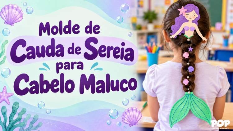 Cabelo Maluco de Sereia com Moldes