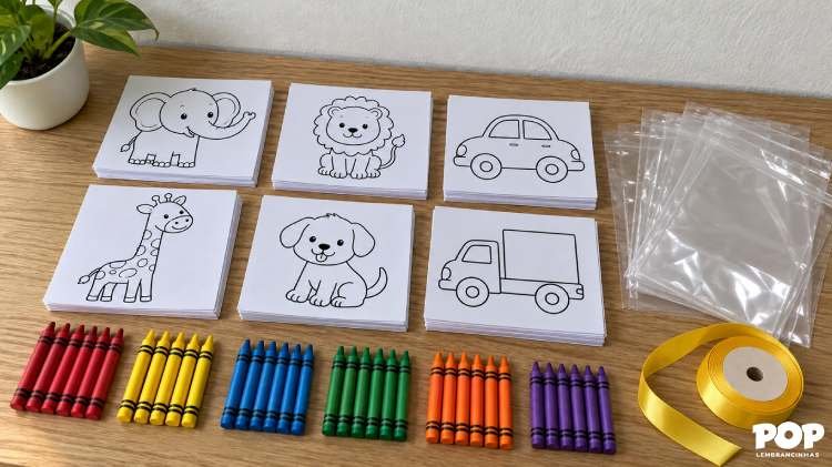 Criando Kit de Colorir para Dia das Crianças