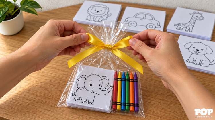 Como fazer Kit de Colorir para Dia das Crianças