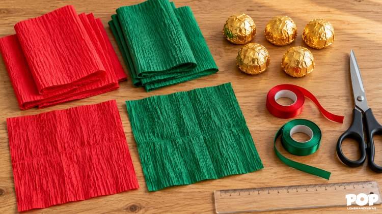 Materiais para fazer Lembcninhas de Natal