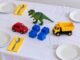 Decoração de Dia das Crianças usando brinquedos