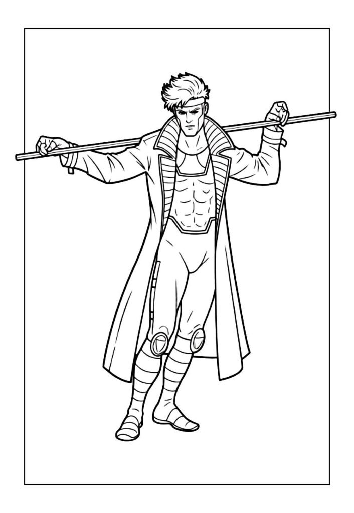 Desenho de Gambit para colorir