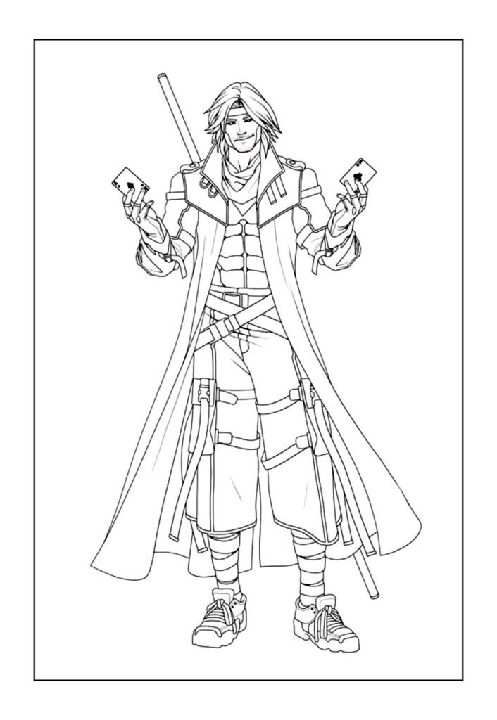 Gambit para colorir
