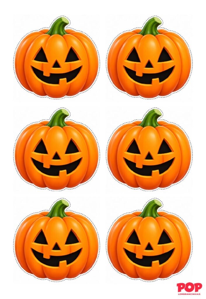 Abóboras de Halloween para Imprimir