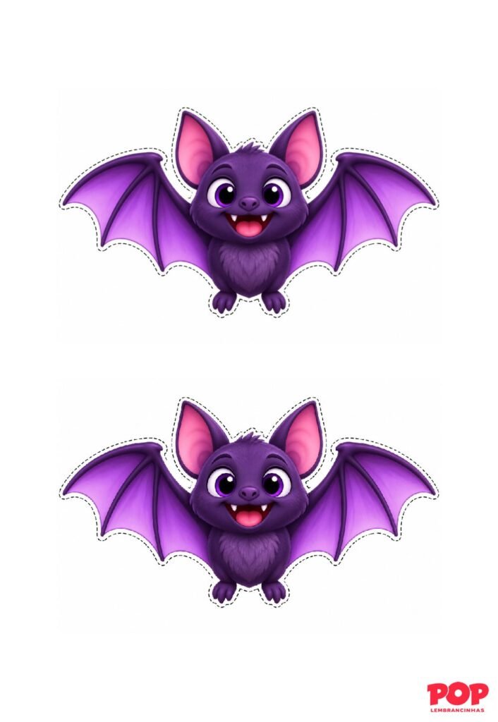 Morcegos de Halloween para Imprimir