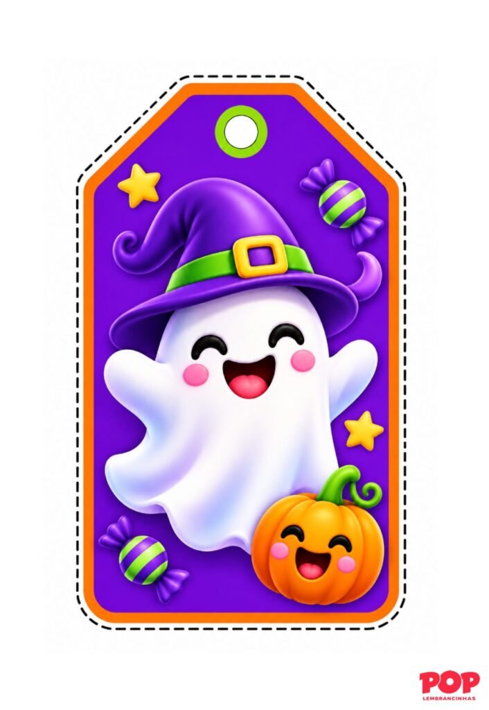 Tag de Halloween para Imprimir