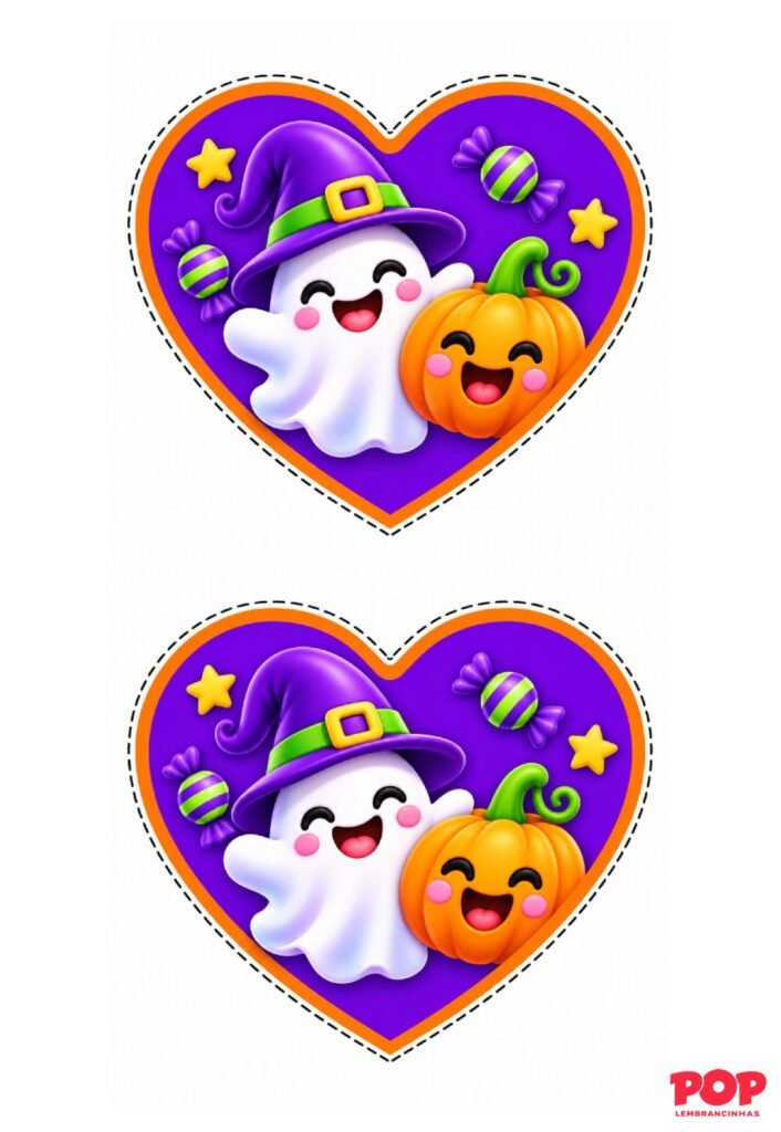 Corações de Halloween