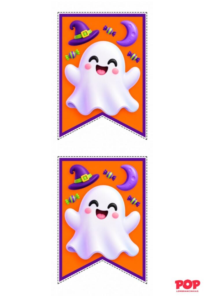 Bandeirinhas de Halloween para Imprimir