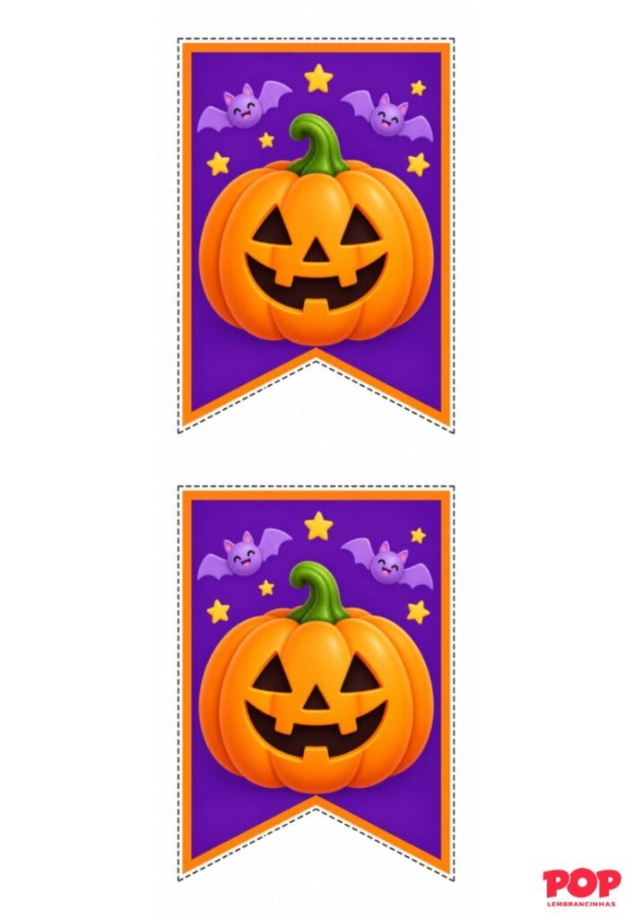 Bandeirinhas de Halloween