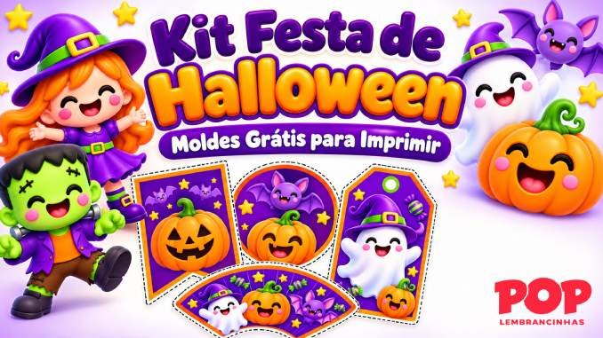 Kit Festa de Halloween para Imprimir
