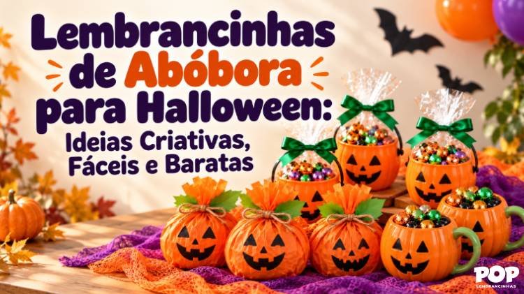 Lembrancinhas de Abóbora para Halloween