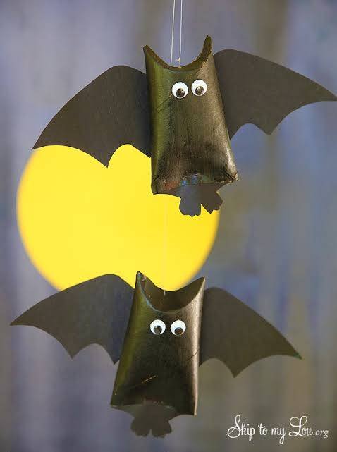 Morcegos de Papel para Lembrancinhas para Halloween