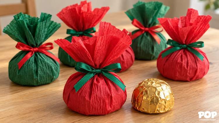 Lembcninhas de Natal com Chocolate